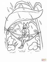Thumbelina Coloring Pages Frog Color Clipart Outline Online sketch template