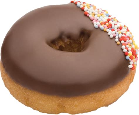 Chocolate And Round Sprinkle Donuts Png Image Purepng Free