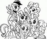 Pony Coloring Little Pages Ponies Popular sketch template