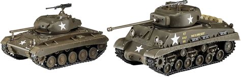 M4a3e8 Sherman And M24 Chaffee Us Army Main Battle Tank Combo