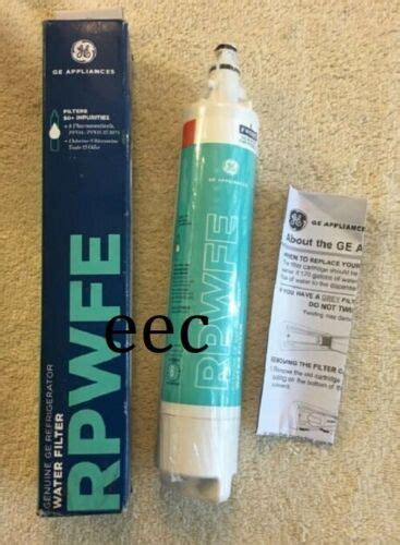 Genuine Ge Rpwfe Oem Refrigerator Replacement Water Filter W Chip New