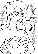 Wonder Woman Coloring Pages Kids Color Print Printable Simple sketch template