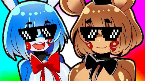 fnia remastered   anime girls   youtube komala erofound