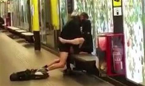 X Rated Couple Have Sex On Barcelona Platform In Front Of Morning