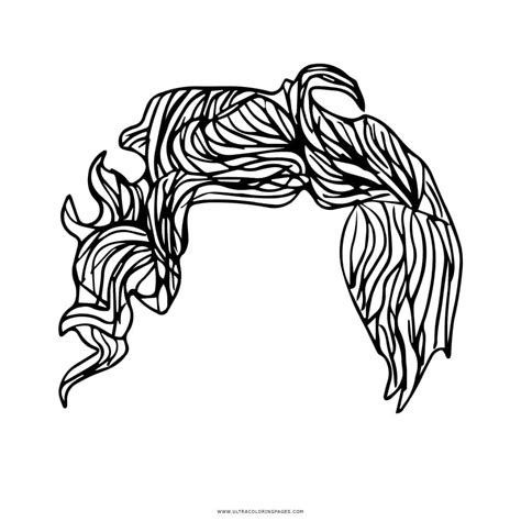 side braid hair coloring page  printable coloring pages  kids