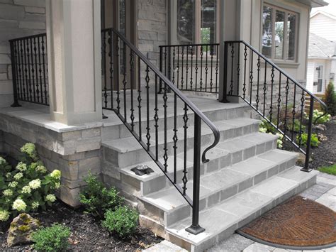 front entrance railing front entrance stair rail  stair