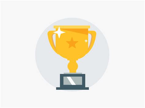 trophy dribbble gif animated pinterest motion graphics
