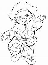 Carnevale Arlecchino Stampare Ricopiare Maschere Carnaval Pulcinella Maschera Pagliaccio Scaricare Costumi Clown Trendmetr Tradizionali Personaggi Colocoloers Arte Spank Colora Artigianato sketch template