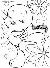 Tweety Coloring Clouds Colouring Pages sketch template