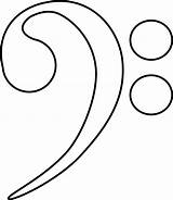 Bass Clef sketch template