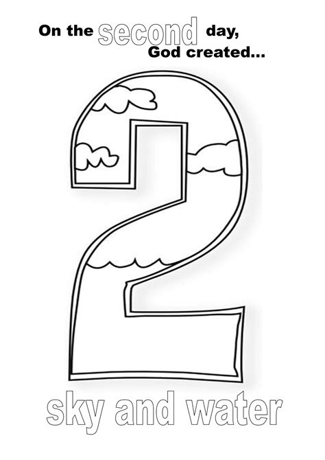 letter    sky  water coloring page   image   number