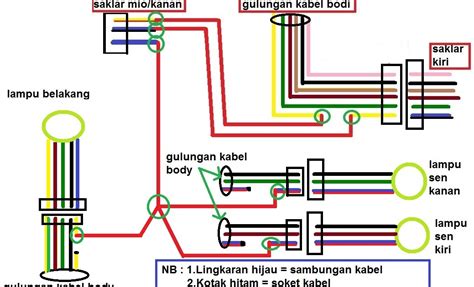 wiring diagram yamaha mio sporty skema diagram