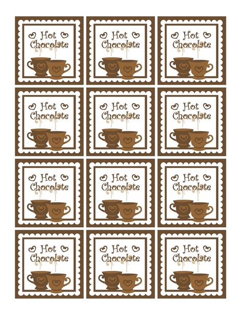 doesnt love hot chocolate  christmas printables christmas