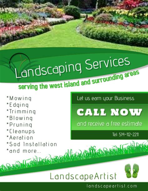 copy  landscaping services postermywall