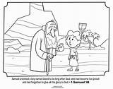 Samuel Coloring David Bible Pages Israel Kids King Anoints God Anointing Children School Sunday Preschool Crafts Story Calls Activities Church sketch template