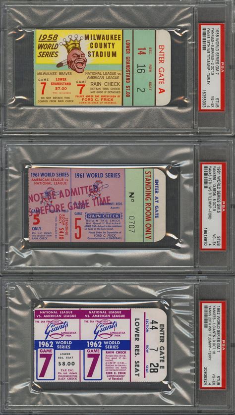 lot detail    york yankees world series clinching game ticket complete set