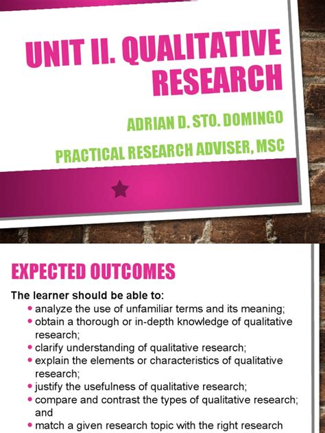 module  qualitative research  qualitative research data