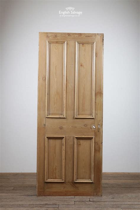 original stripped pine  panel door