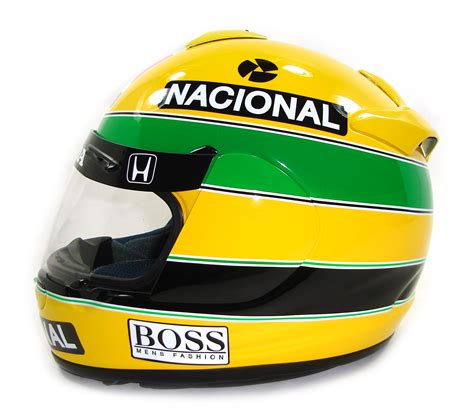 Custom Painted Helmet Gallery Ayrton Senna Replica Helmet