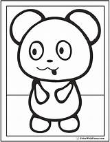 Panda Coloring Pages Pandas Cute Baby Drawing Bamboo Preschool Printable Bears Comments Getdrawings sketch template