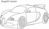 Bugatti Veyron sketch template