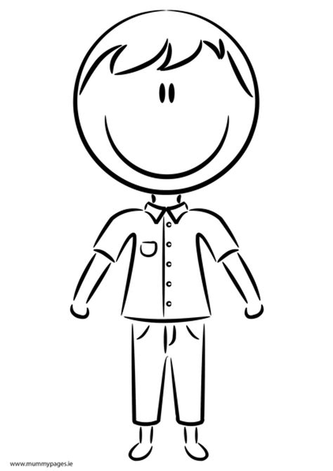 boy  smart clothes colouring page mummypagesie