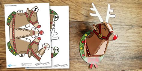 reindeer head decoration diy christmas crafts  kids