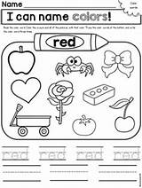 Color Preschool Colors Red Activities Kindergarten School Words Learning Worksheets First Printable Back Kids Worksheet Printables Coloring Activity Weeks Pages sketch template