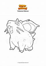 Nidoran Supercolored Nachtara Goupix Pokémon Ausmalbilder sketch template
