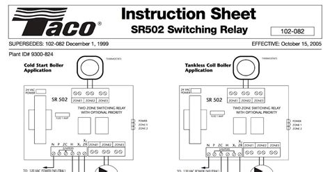 taco  zone valve wiring diagram wiring diagram