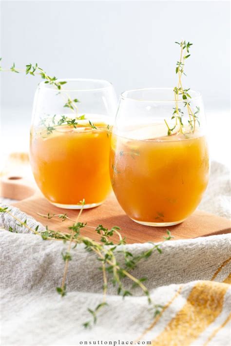 apple  ginger beer mocktail recipe  lime thyme  sutton place