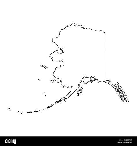 alaska map black  white united states map
