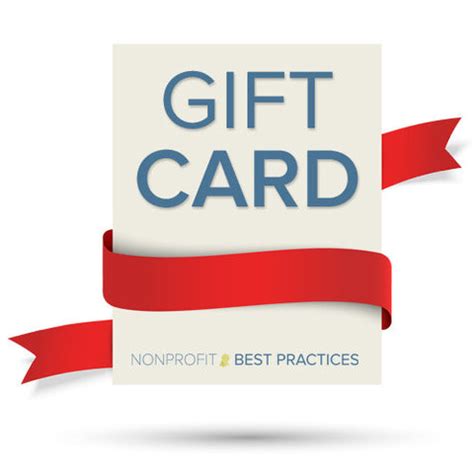 gift card nonprofit  practices