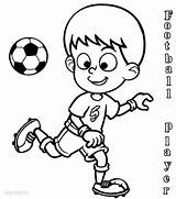 Coloring Football Soccer Pages Player Players Playing Nfl Drawing Printable Kids Color Print Neymar Drawings Sports Girl Jersey Cool2bkids Sheets sketch template