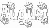 August Coloring Pages Printable Preschoolers Simple Unique Very sketch template