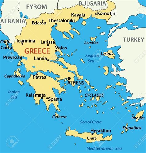 undefined greece map greece greece islands