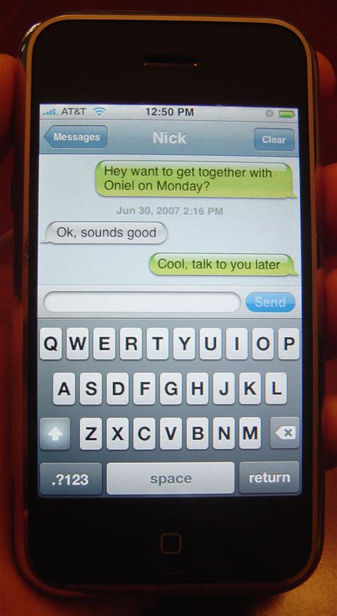 text messaging sms  iphone human computer interaction  iu