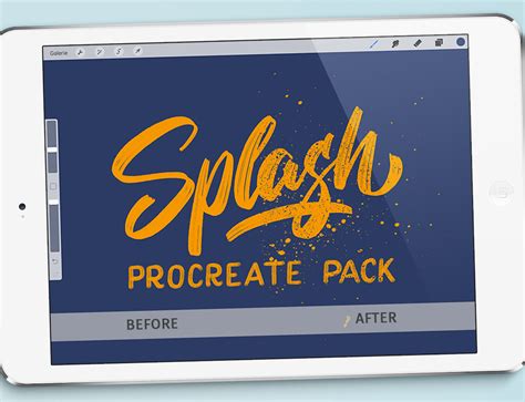 splash textures  procreate app  behance