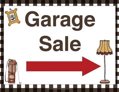 Free Printable Garage Sale Sign Homemaking Organized