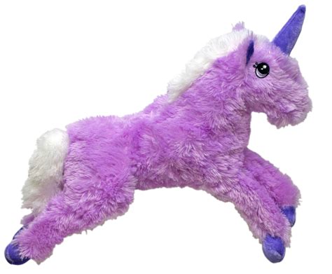 plush pal  soft fluffy purple unicorn stuffed animal toy walmartcom