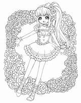 Coloring Pages 線画 乙女 Princess Choose Board 画像 sketch template