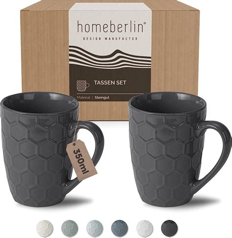 homeberlin design kaffeetassen set ml kaffeebecher aus