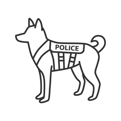 police dog illustrations royalty  vector graphics clip art