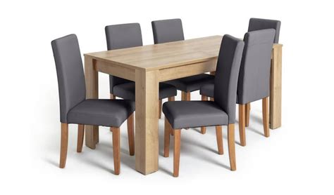 buy argos home miami xl extending table  charcoal chairs dining