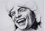 Jagger Mick Rolling Skizze Kunstnet sketch template