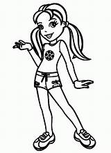 Coloring Polly Pocket Pages Tomboy Colouring Popular Library sketch template