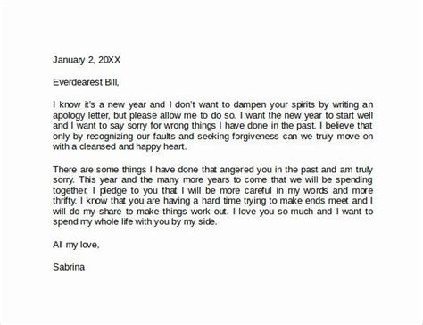 letter   husband luxury sample apology love letter  documents