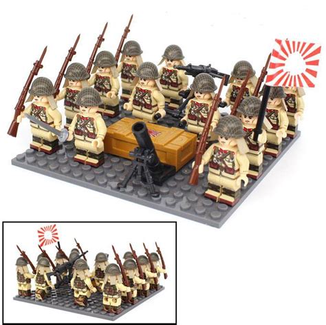ww2 japan second division soldier minifigures lego compatible ww2