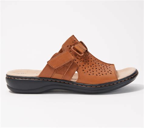 clarks collection leather  sandals qvccom