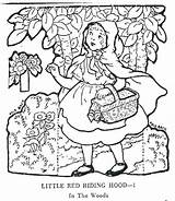 Riding Little Red Hood Coloring Pages Getcolorings Printable Color sketch template